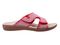 Spenco Kholo Stripe Women's Slip-on Sandal - Red - Profile