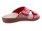 Spenco Kholo Stripe Women's Slip-on Sandal - Red - Bottom
