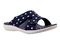 Spenco Kholo Polka Dot Women's Orthotic Slide Sandal - Navy - Pair