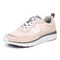 Vionic Ayse - Women's Lace-up Athletic Sneakers with Arch Support - Pale Blush Mesh Left angle