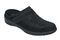 OrthoFeet Louise Stretch Knit Women's Slippers Stretch - Black - 5