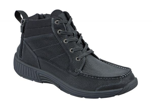 OrthoFeet Ranger Zip Men's Boots - Black - 1
