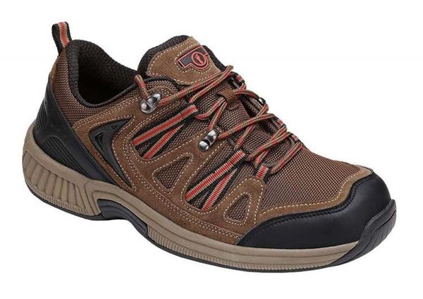 OrthoFeet Sorrento Men's Sneakers - Brown - 1