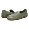 Vionic Elora Womens Slip On/Loafer/Moc Casual - Army Green - pair left angle