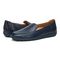 Vionic Elora Womens Slip On/Loafer/Moc Casual - Navy - pair left angle