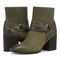 Vionic Carnelia Womens Mid Shaft Boots - Olive - pair left angle