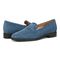 Vionic Sellah Women's Slip-On Arch Supportive Loafer - Dark Teal Suede - pair left angle
