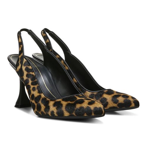 Vionic Adalena Womens Slingback Dress - Tan Leopard - Pair