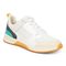Vionic Fearless Womens Oxford/Lace Up Lifestyl - Marshmallow/teal - Angle main
