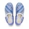 Joybees Varsity Lined Clog - Unisex - Comfy Clog with Arch Support -  Varsity Lined Clog Graphics Adult Blue Iris Fair Isle Pp Top Down View