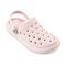Joybees Varsity Lined Clog - Unisex - Comfy Clog with Arch Support -  Varsity Lined Clog  Adult Pastel Pink/Pastel Pink Pp Angle View