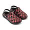 Joybees Varsity Lined Clog - Unisex - Comfy Clog with Arch Support -  Varsity Lined Clog Graphics Adult Buffalo Plaid/Black Pp Pair View