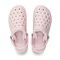 Joybees Varsity Lined Clog - Unisex - Comfy Clog with Arch Support -  Varsity Lined Clog  Adult Pastel Pink/Pastel Pink Pp Top Down View
