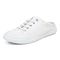 Vionic Breeze Women's Casual Slip-on Sneaker - White Canvas - Left angle