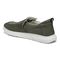 Vionic Seaview Men's Casual Slip-on Shoe with Arch Support - Olive - Back angle