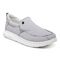 Vionic Seaview Men's Casual Slip-on Shoe with Arch Support - Light Grey - Angle main