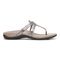 Vionic Karley Women's Orthotic Support Comfort Sandals - Silver - Right side