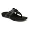Vionic Karley Womens Slide Sandals - Black - Angle main