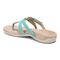 Vionic Karley Womens Slide Sandals - Aqua - Back angle