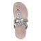 Vionic Karley Women's Orthotic Support Comfort Sandals - Silver - Top