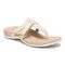 Vionic Karley Womens Slide Sandals - Cream - Angle main