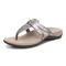 Vionic Karley Women's Orthotic Support Comfort Sandals - Silver - Left angle