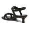 Vionic Angelica Womens Quarter/Ankle/T-Strap Sandals - Black - Back angle