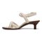 Vionic Angelica Womens Quarter/Ankle/T-Strap Sandals - Cream - Left Side