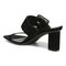 Vionic Brookell Womens Slide Sandals - Black Suede - Back angle