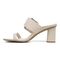 Vionic Brookell Women's Heeled Slide Sandals - Cream - Left Side