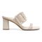 Vionic Brookell Women's Heeled Slide Sandals - Cream - Right side