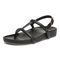 Vionic Adley Womens Quarter/Ankle/T-Strap Sandals - Black - Left angle