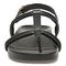 Vionic Adley Womens Quarter/Ankle/T-Strap Sandals - Black - Front
