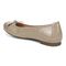 Vionic Amorie Women's Orthotic Supportive Ballet Flat - Free Shipping - Taupe Patent - Back angle