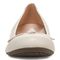 Vionic Amorie Womens Ballerina/Skimmer Flat - Cream - Front