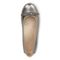 Vionic Amorie Women's Orthotic Supportive Ballet Flat - Free Shipping - Pewter Met Leather - Top