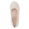 Vionic Amorie Womens Ballerina/Skimmer Flat - Cream - Top