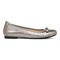 Vionic Amorie Women's Orthotic Supportive Ballet Flat - Free Shipping - Pewter Met Leather - Right side
