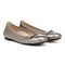 Vionic Amorie Women's Orthotic Supportive Ballet Flat - Free Shipping - Pewter Met Leather - Pair