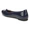 Vionic Amorie Women's Orthotic Supportive Ballet Flat - Free Shipping - Navy Patent - Back angle