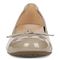 Vionic Amorie Women's Orthotic Supportive Ballet Flat - Free Shipping - Taupe Patent - Front