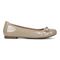 Vionic Amorie Women's Orthotic Supportive Ballet Flat - Free Shipping - Taupe Patent - Right side