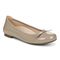 Vionic Amorie Women's Orthotic Supportive Ballet Flat - Free Shipping - Taupe Patent - Angle main