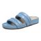 Vionic Mayla Womens Slide Sandals - Blue Shadow - Left angle
