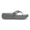Vionic High Tide Ii Womens Thong Wedge - Pewter - Right side