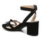 Vionic Rosabel Womens Quarter/Ankle/T-Strap Sandals - Black - Back angle