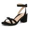 Vionic Rosabel Womens Quarter/Ankle/T-Strap Sandals - Black - Left angle