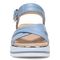 Vionic Reyna Womens Quarter/Ankle/T-Strap Wedge - Blue Shadow - Front