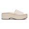 Vionic Trista Women's Slide Wedge Sandal with Arch Support - Cream - Right side