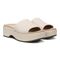 Vionic Trista Women's Slide Wedge Sandal with Arch Support - Cream - Pair